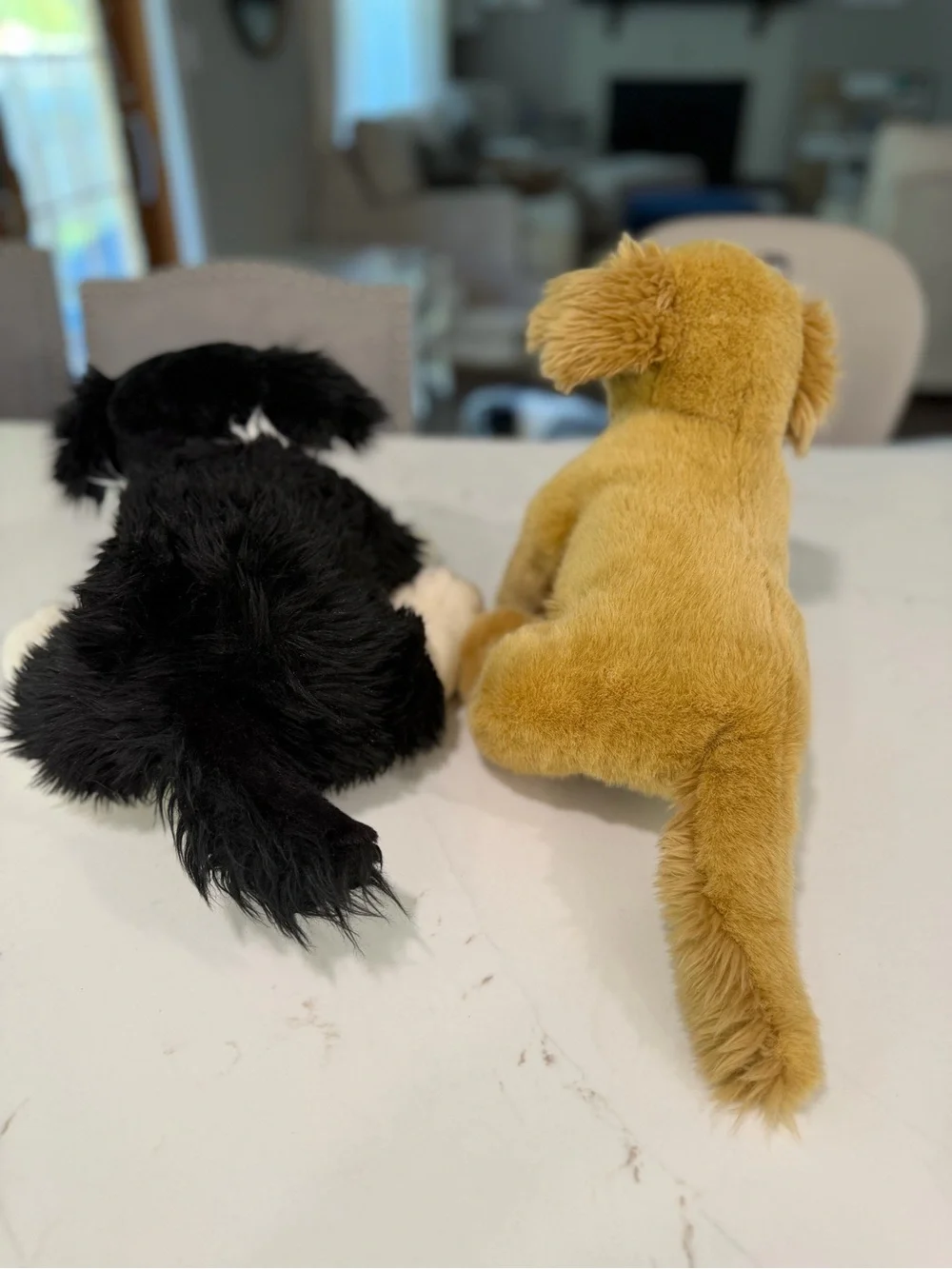 Build-A-Bear Plush Puppy Pair - Golden Retriever and Border Collie - vintage